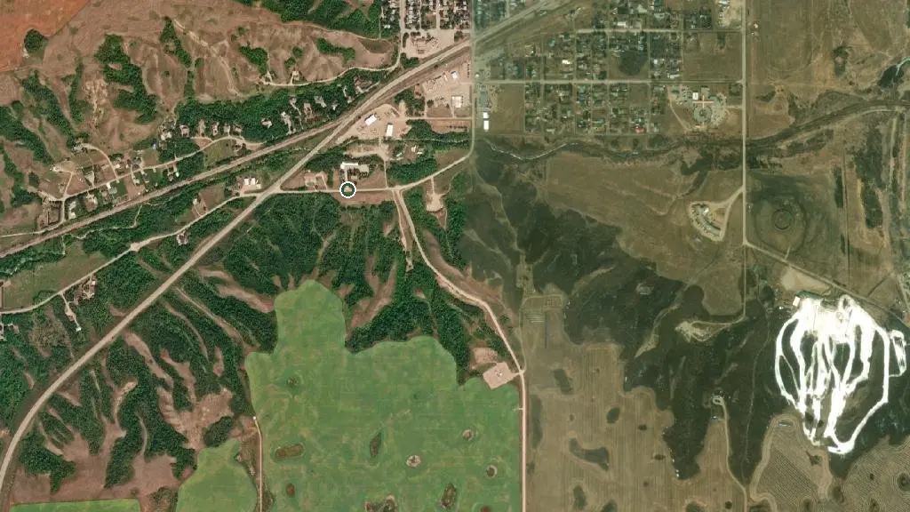 Aerial view of The Braeburn Inn & Campground and surroundings