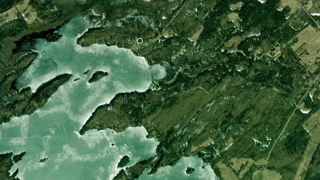 Aerial view of Sand Lake Campground & Cottages and surroundings