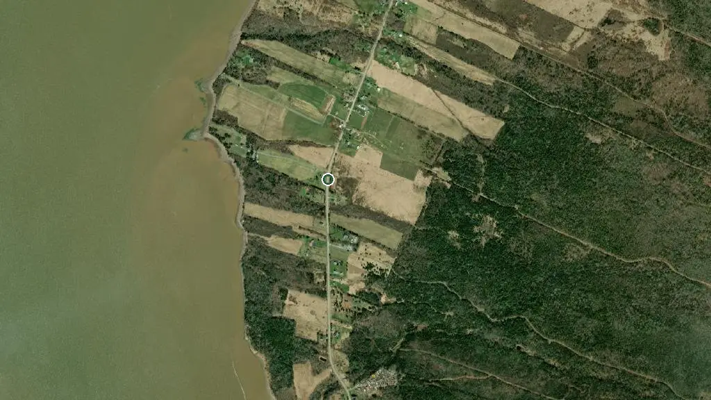 Aerial view of Peterson's Festival Campground and surroundings