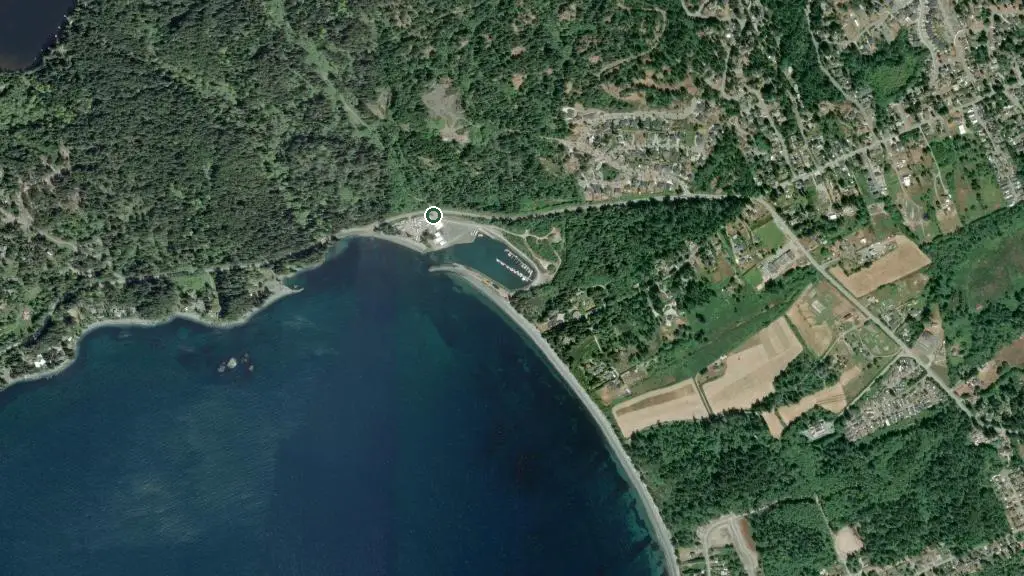 Aerial view of Park Isle Marine Ltd. and surroundings