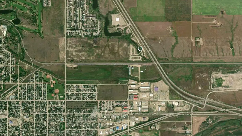 Aerial view of Peanut Hills Campground and surroundings