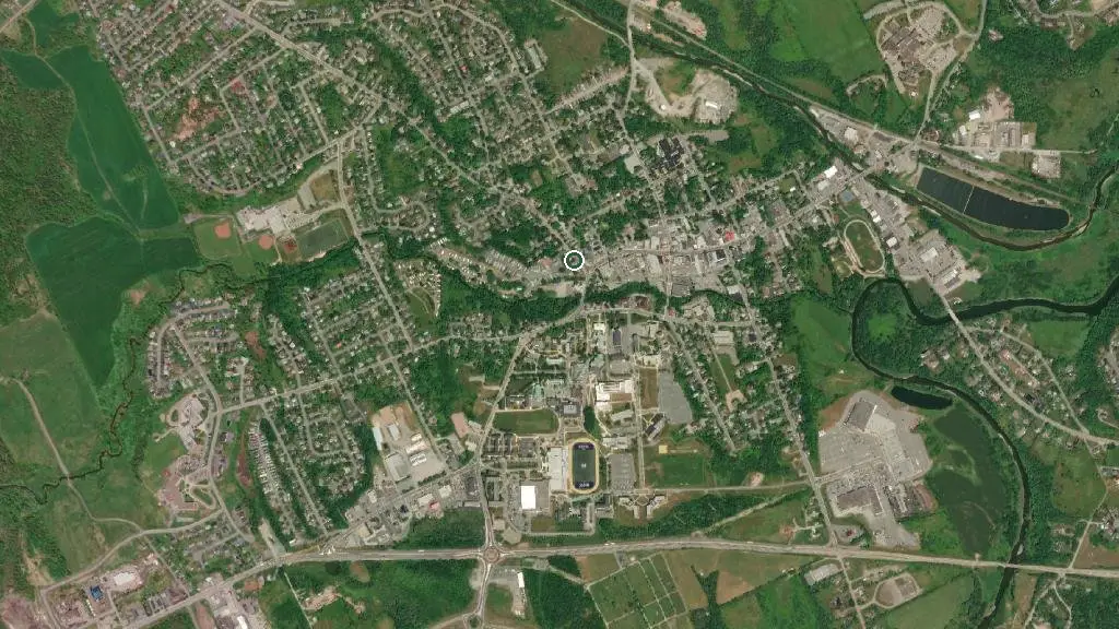 Aerial view of Whidden Park Campground & Cottages and surroundings