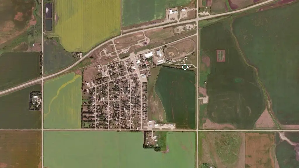 Aerial view of Holland Ag Society Campground and surroundings