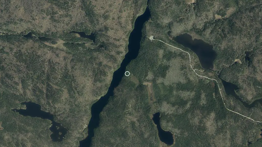 Aerial view of Le Dytique and surroundings
