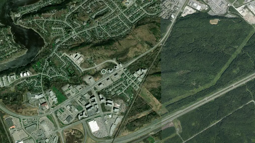 Aerial view of Camping la Releche and surroundings