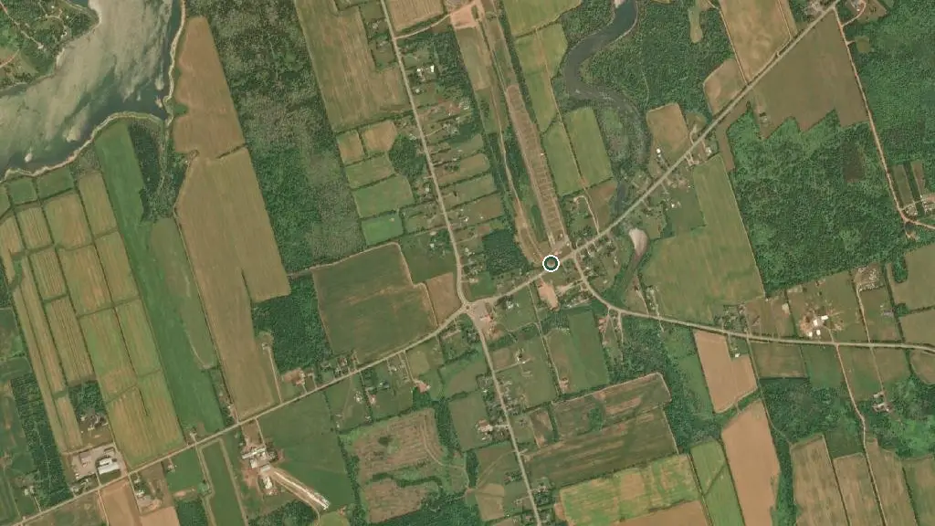 Aerial view of Raceway Park Camping and surroundings