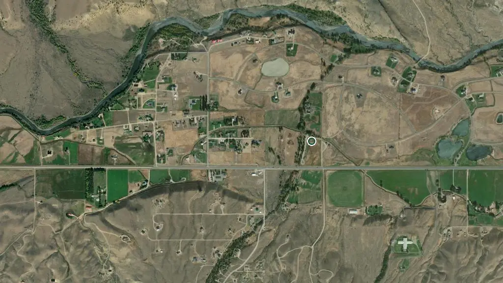 Aerial view of Homestead Campground and surroundings