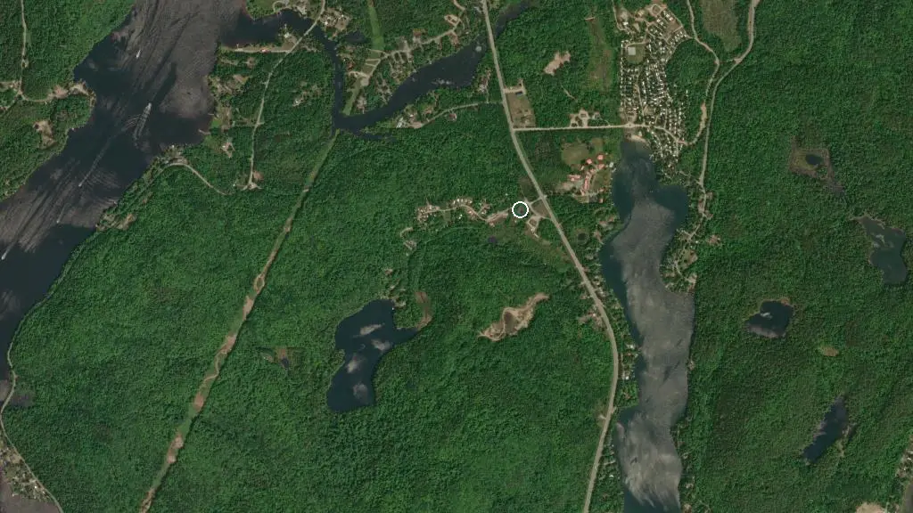 Aerial view of Camping Montagnard and surroundings