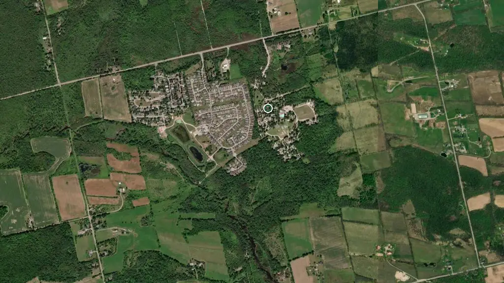 Aerial view of Ponderosa Nature Resort and surroundings