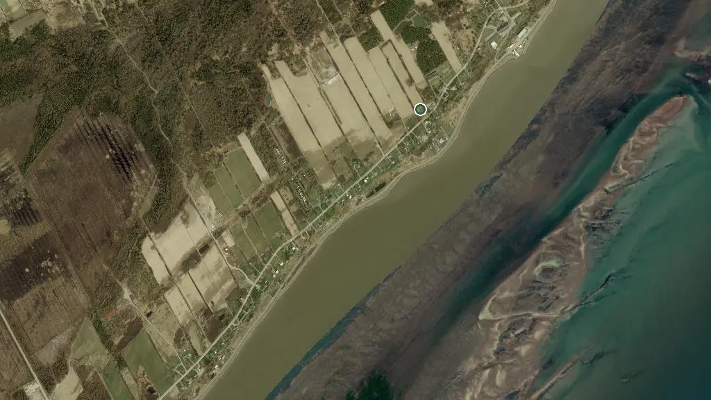 Aerial view of Motel Leclerc and surroundings