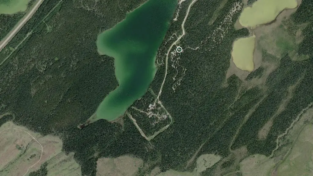 Aerial view of Westward Bound Campgrounds Ltd and surroundings