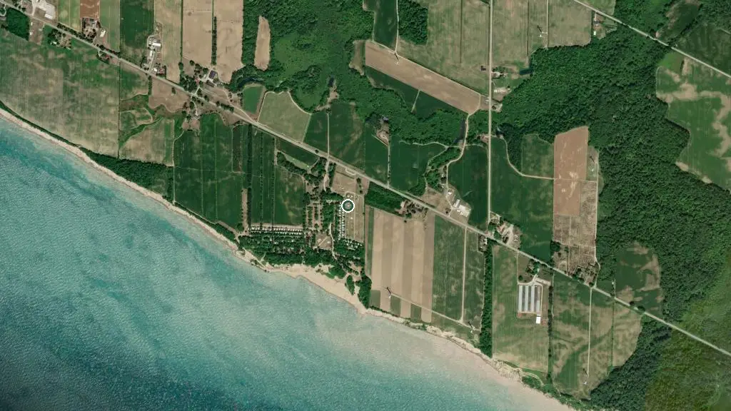 Aerial view of Sand Hill Park and surroundings