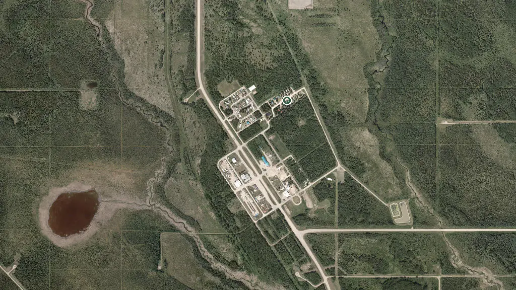 Aerial view of Cynthia RV Park & Campground and surroundings
