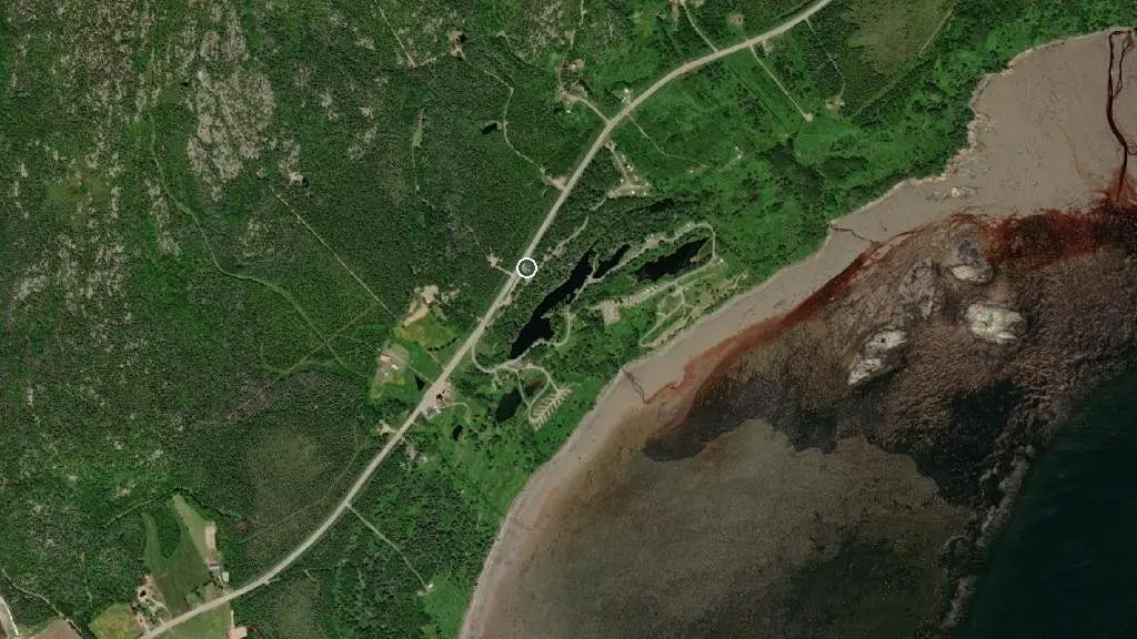 Aerial view of Camping Bon-Désir and surroundings