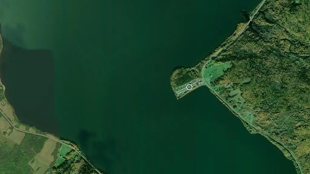 Aerial view of MacKinnon's Campground and surroundings
