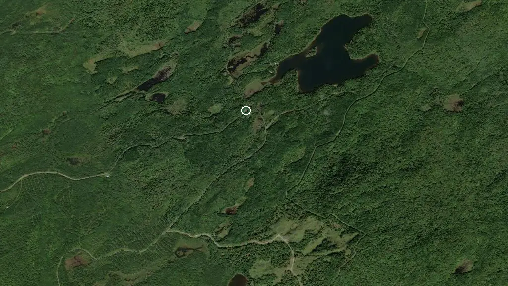 Aerial view of Camping rustique 15 and surroundings