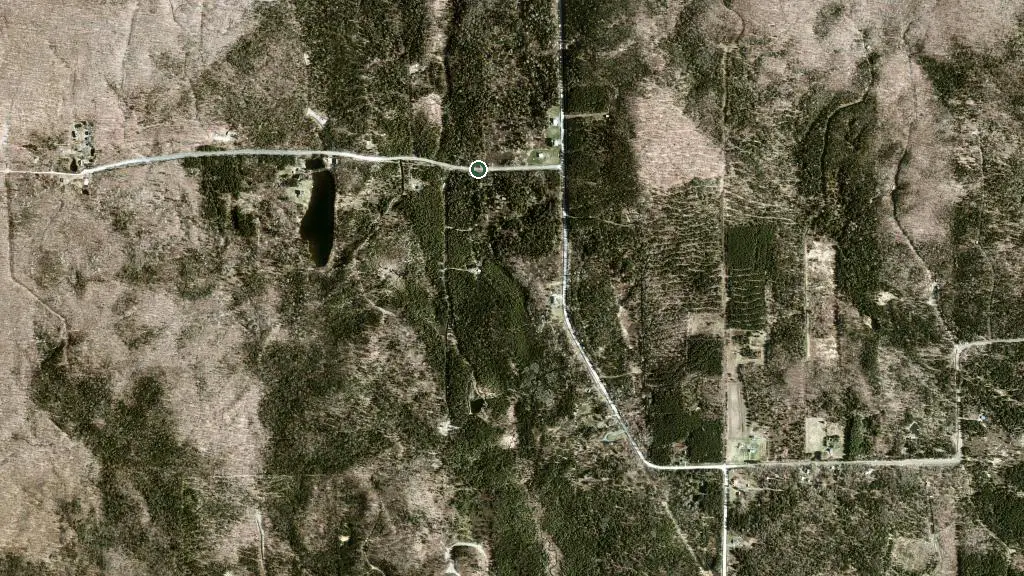Aerial view of Camping et Chalet Dans les Arbres, Mont-Mégantic and surroundings
