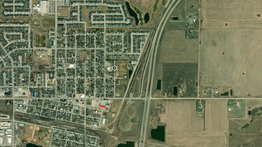 Aerial view of RV Park and surroundings