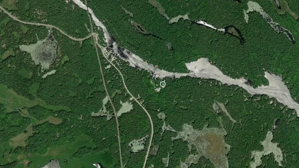 Aerial view of Tamarack Park & Marina and surroundings