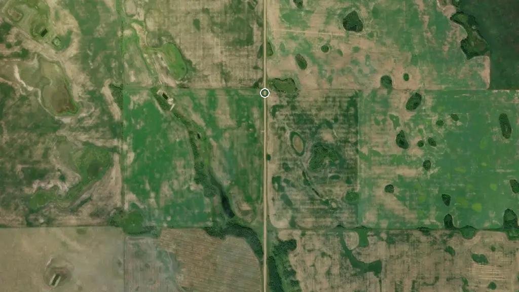 Aerial view of Battle River Crossing Resort and surroundings