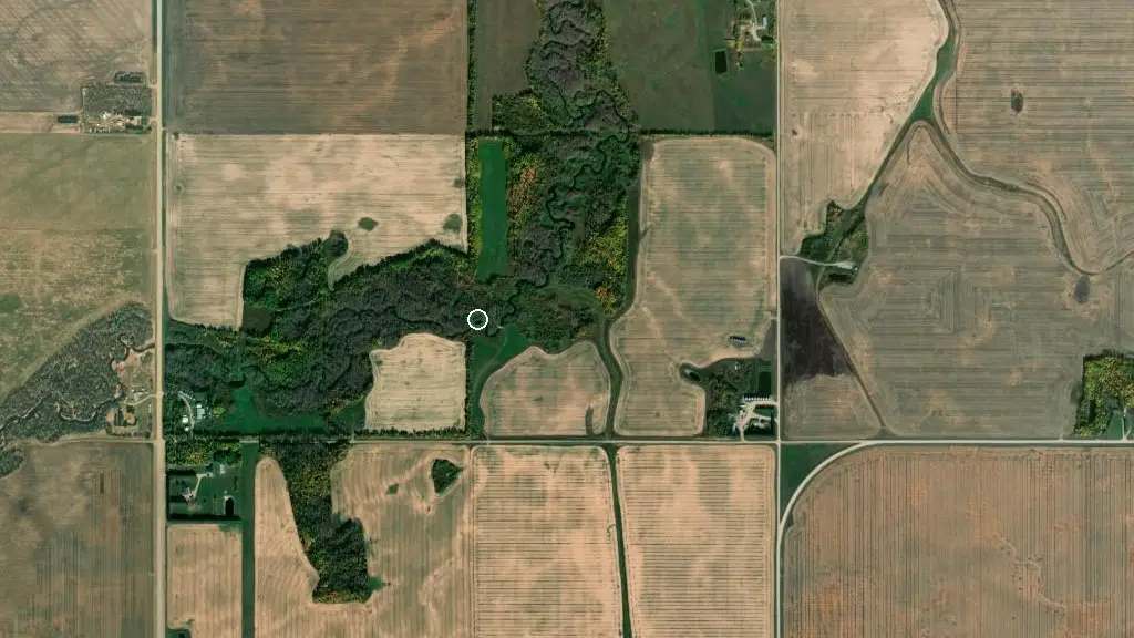 Aerial view of Parr Hill Lake Campground and surroundings