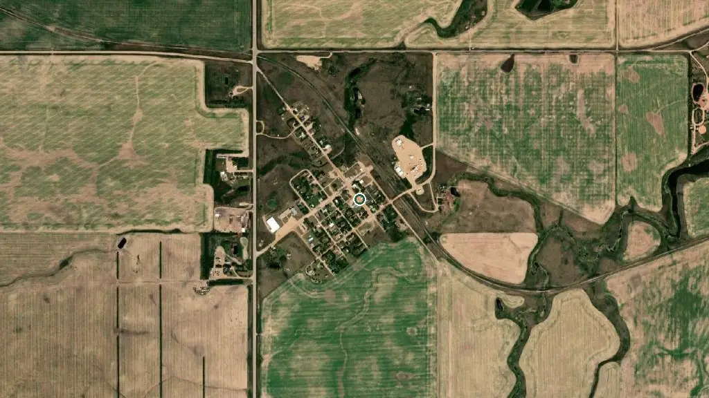 Aerial view of Ceylon Trailer Court  and surroundings