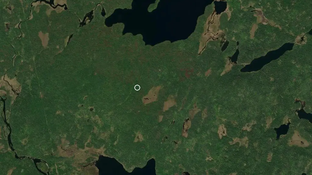 Aerial view of La Manche Provincial Park and surroundings