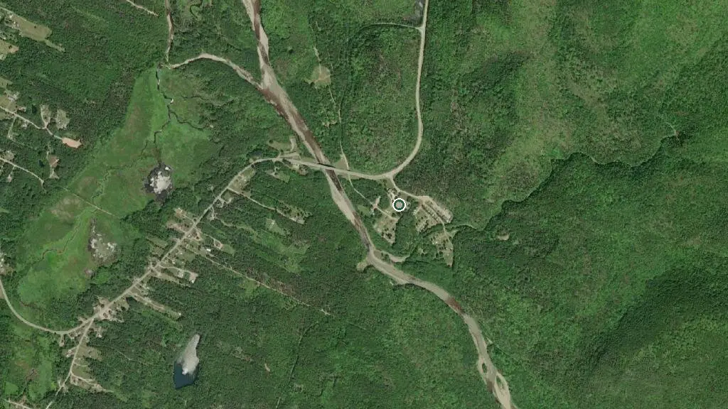 Aerial view of Chéticamp Campground - National Park and surroundings