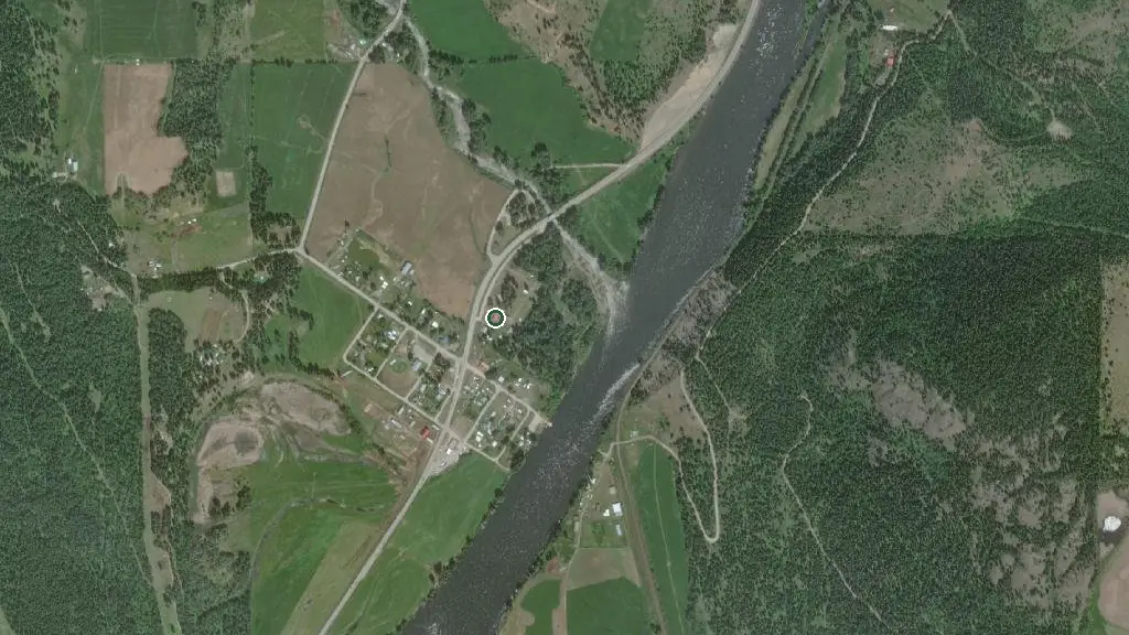 Aerial view of High Five Dinner Motel RV & Camping and surroundings