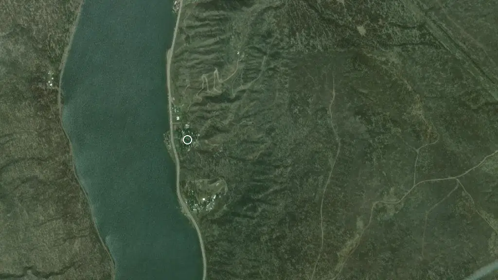 Aerial view of Heritage Campsite and surroundings