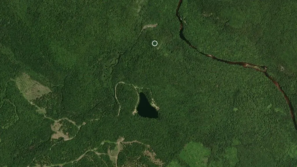 Aerial view of Refuge Yourte Delaney and surroundings