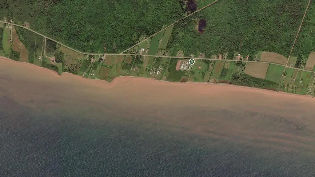 Aerial view of Moonlight Camping and surroundings