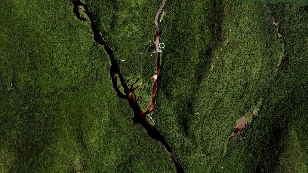 Aerial view of Sautauriski and surroundings