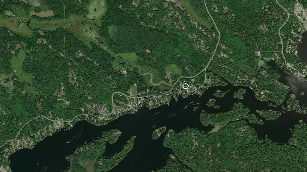 Aerial view of Rockport Camp & Trailer Park and surroundings