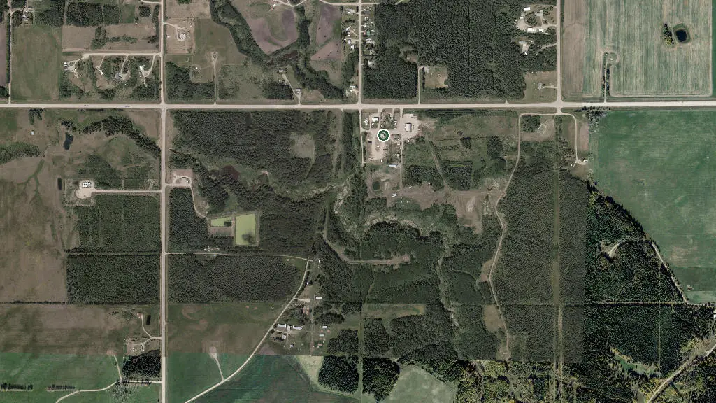 Aerial view of Violet Grove RV Park and surroundings