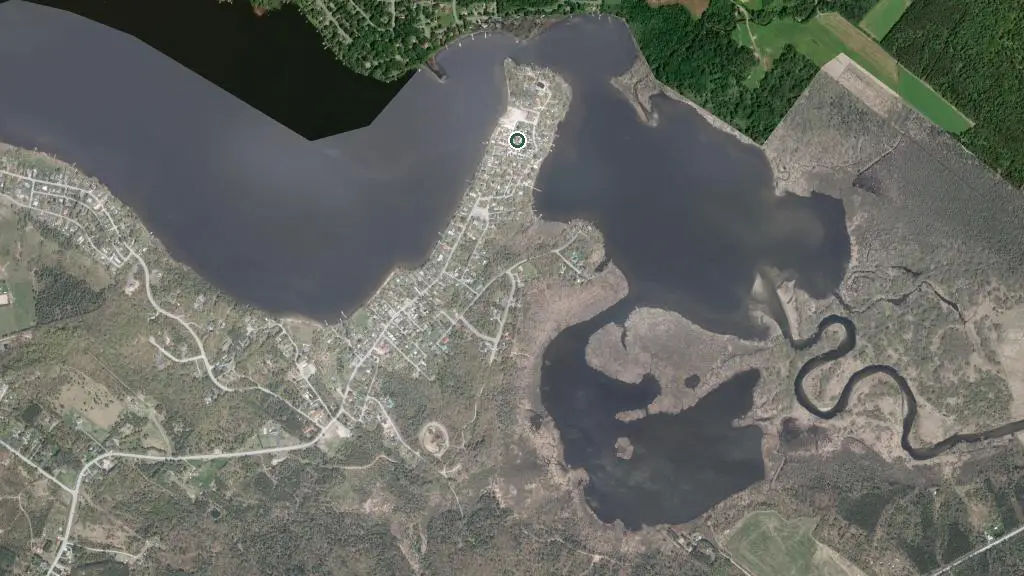 Aerial view of Camping Villa du Campeur des Trois-Lacs and surroundings