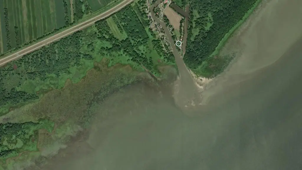 Aerial view of Domaine du Lac St-Pierre and surroundings