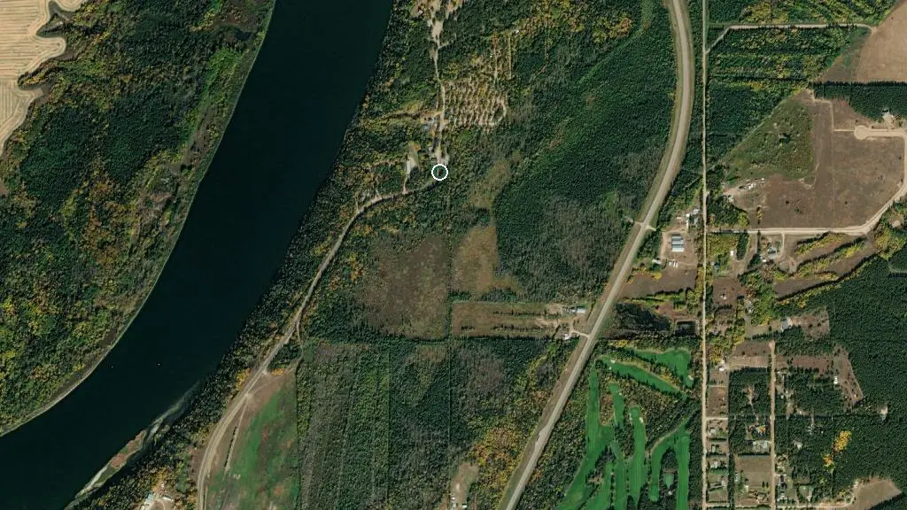 Aerial view of Nipawin & District Regional Park and surroundings
