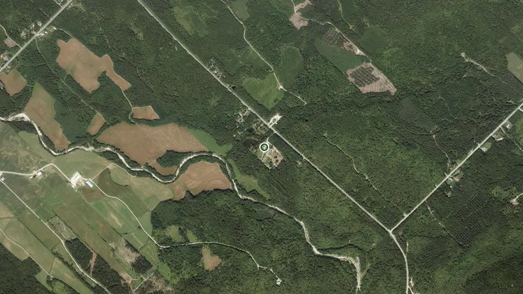 Aerial view of Domaine Beausite and surroundings