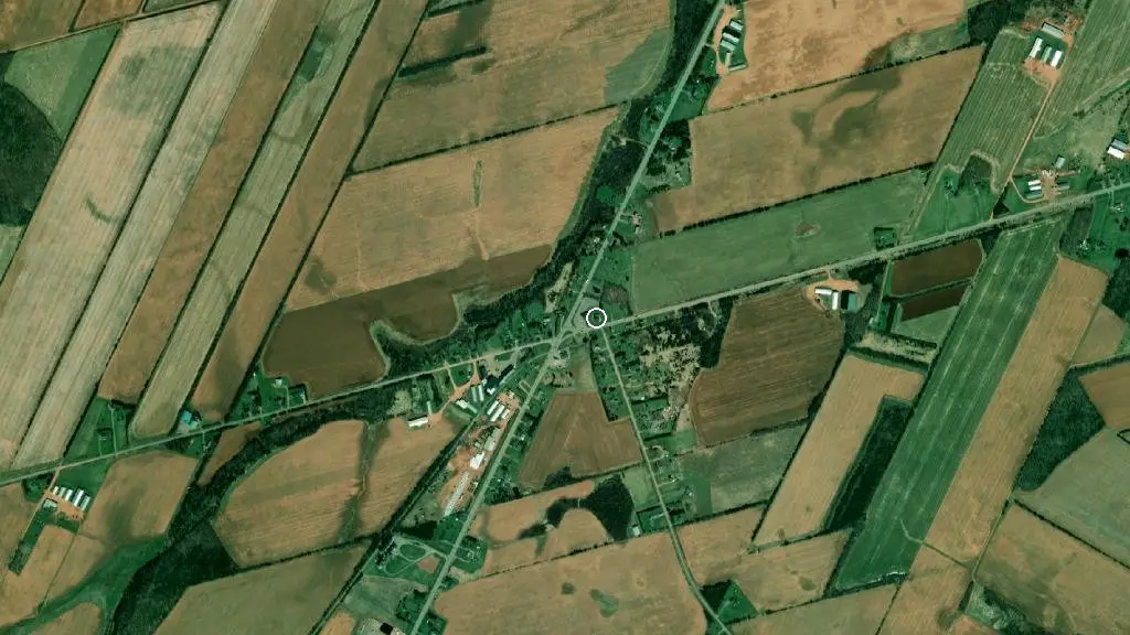 Aerial view of Waterford Cottages & Campground Inc. and surroundings