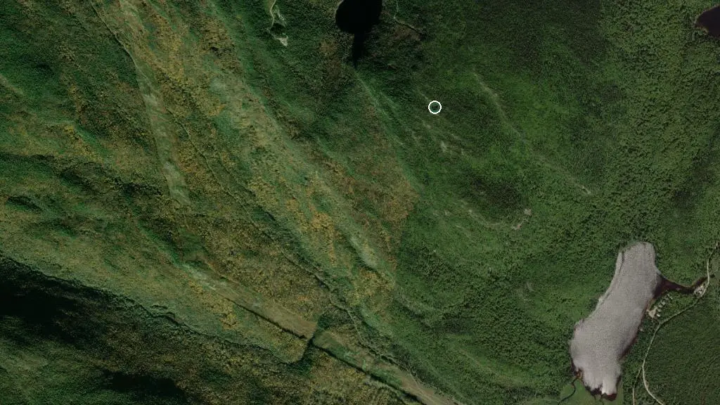 Aerial view of Refuge du Grand Pic and surroundings
