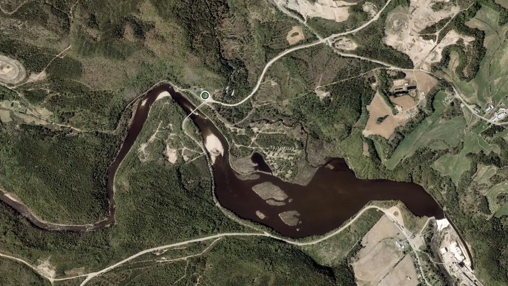 Aerial view of Le Saumonier and surroundings