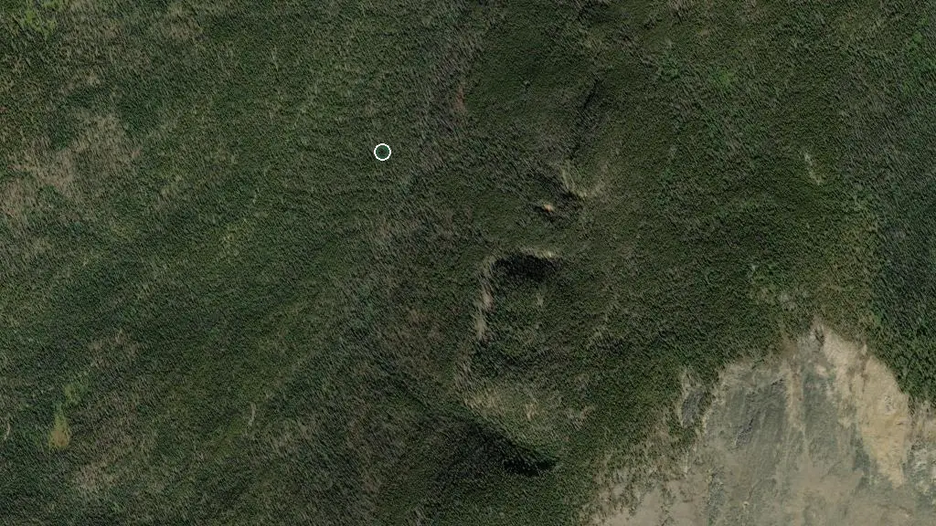 Aerial view of Cathedral Provincial Park and surroundings