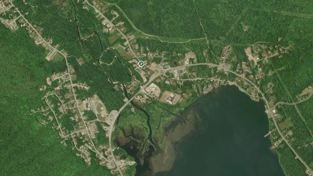 Aerial view of Glenview Campground and surroundings