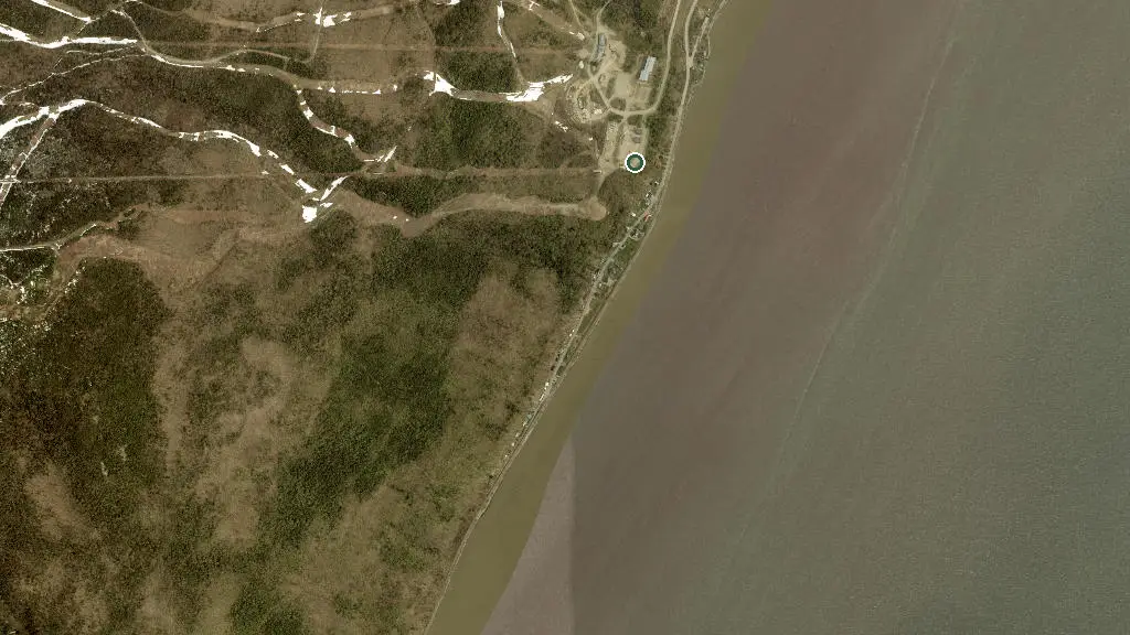 Aerial view of Espace Van Life and surroundings