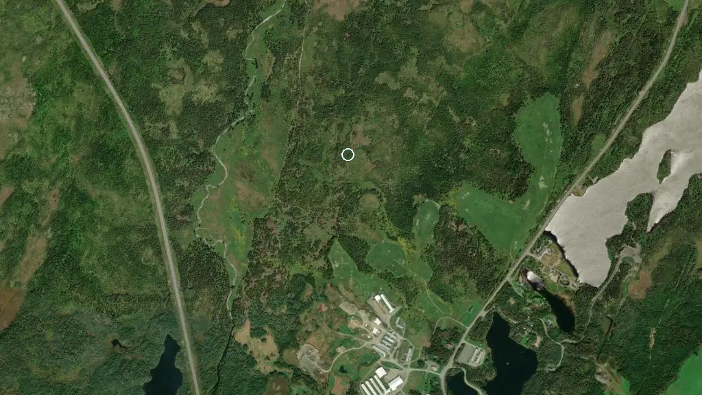 Aerial view of Droghedea RV Park and surroundings