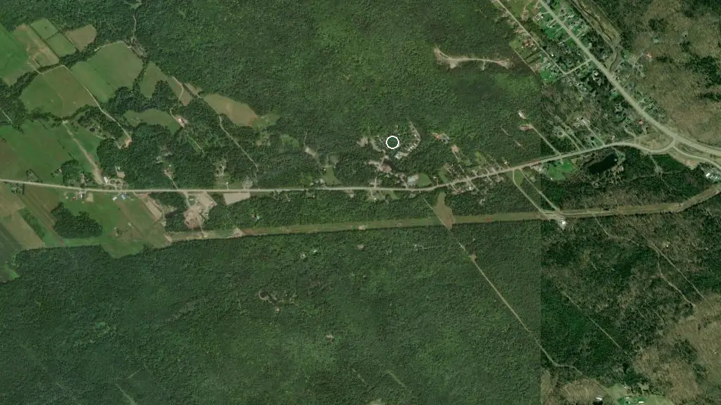 Aerial view of Domaine Notre-Dame Inc and surroundings