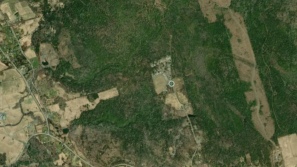 Aerial view of Beech Brook Campground and surroundings