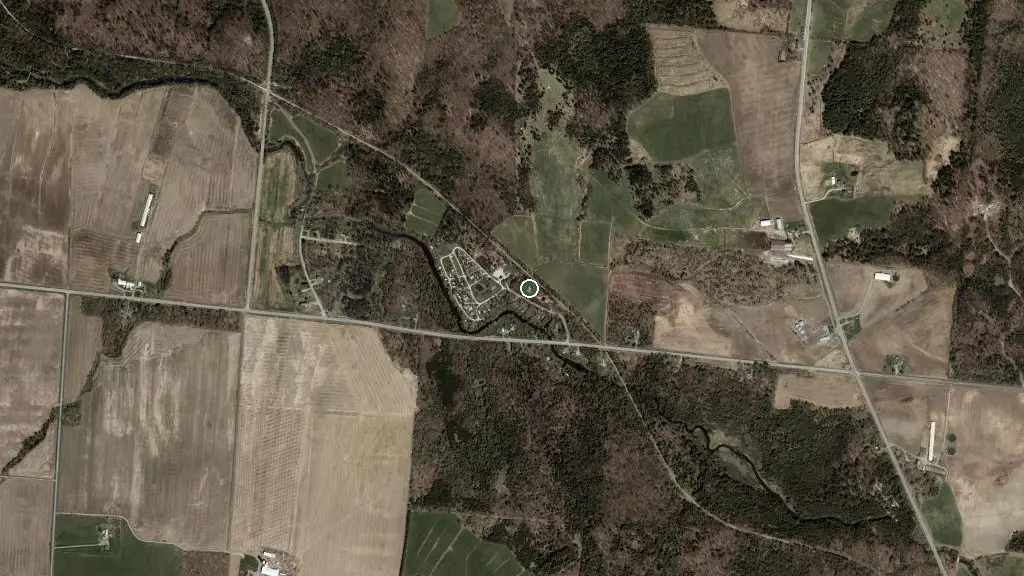 Aerial view of Camping la Rivière du Passant and surroundings