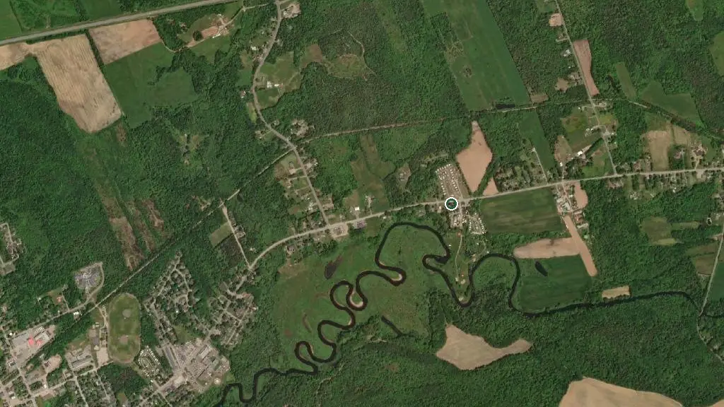 Aerial view of Vidito Family Campground & Cottages Limited and surroundings
